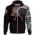 Viking Zip Hoodie, Dragon and Vegvisir Blood Tattoo RLT12 - Wonder Print Shop