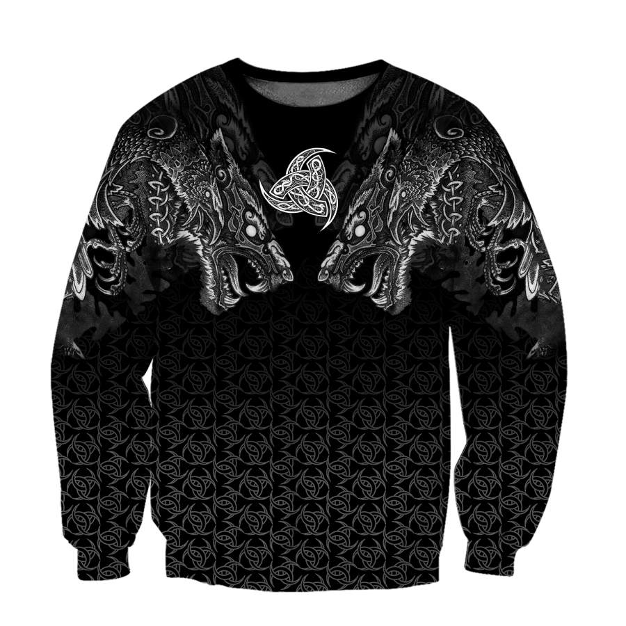 viking-clothing-fenrir-wolf-and-triple-horn-of-odin-viking-sweatshirt