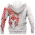 Viking Clothing Red and White Viking Tattoo Dragon Hoodie RLT12 - Wonder Print Shop