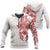 Viking Clothing Red and White Viking Tattoo Dragon Hoodie RLT12 - Wonder Print Shop