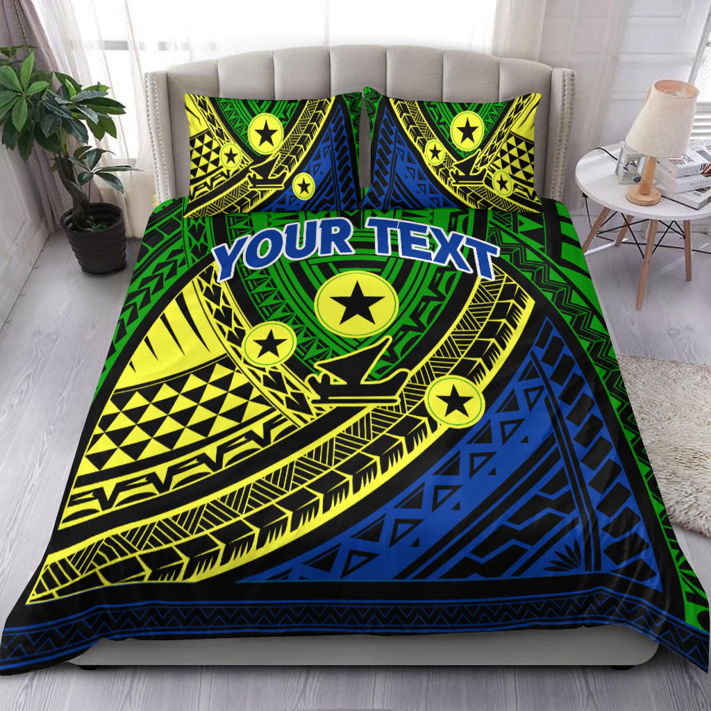 Custom Personalised Vanuatu Malampa Province Tribal Pattern Bedding Set - LT12 - Wonder Print Shop