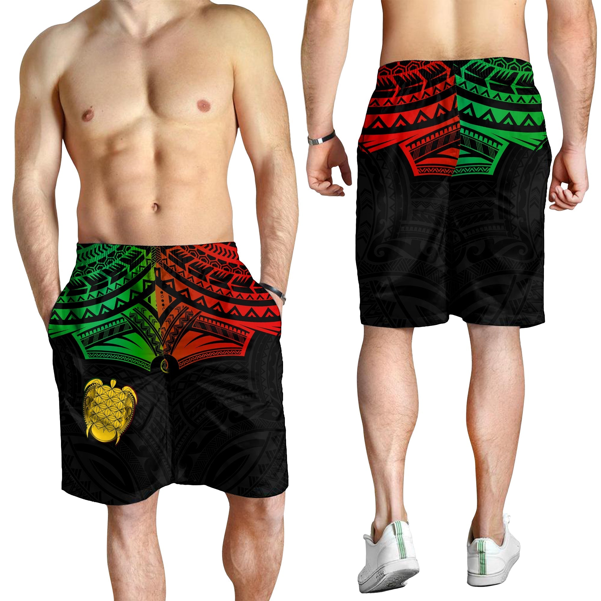 vanuatu-heart-polynesian-men-shorts-turtle-sand-drawings