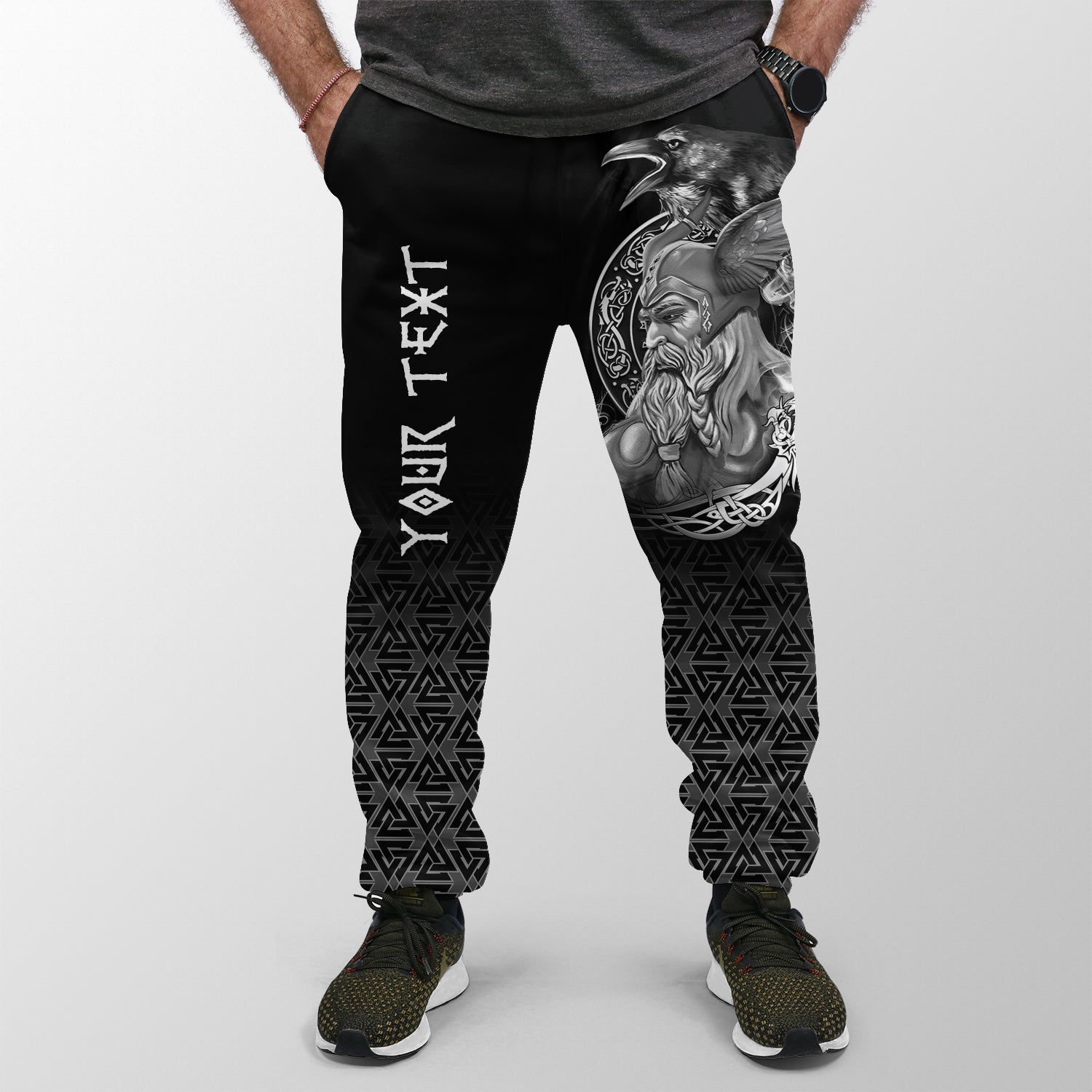 custom-viking-jogger-womensmens-odin-and-raven-tattoo