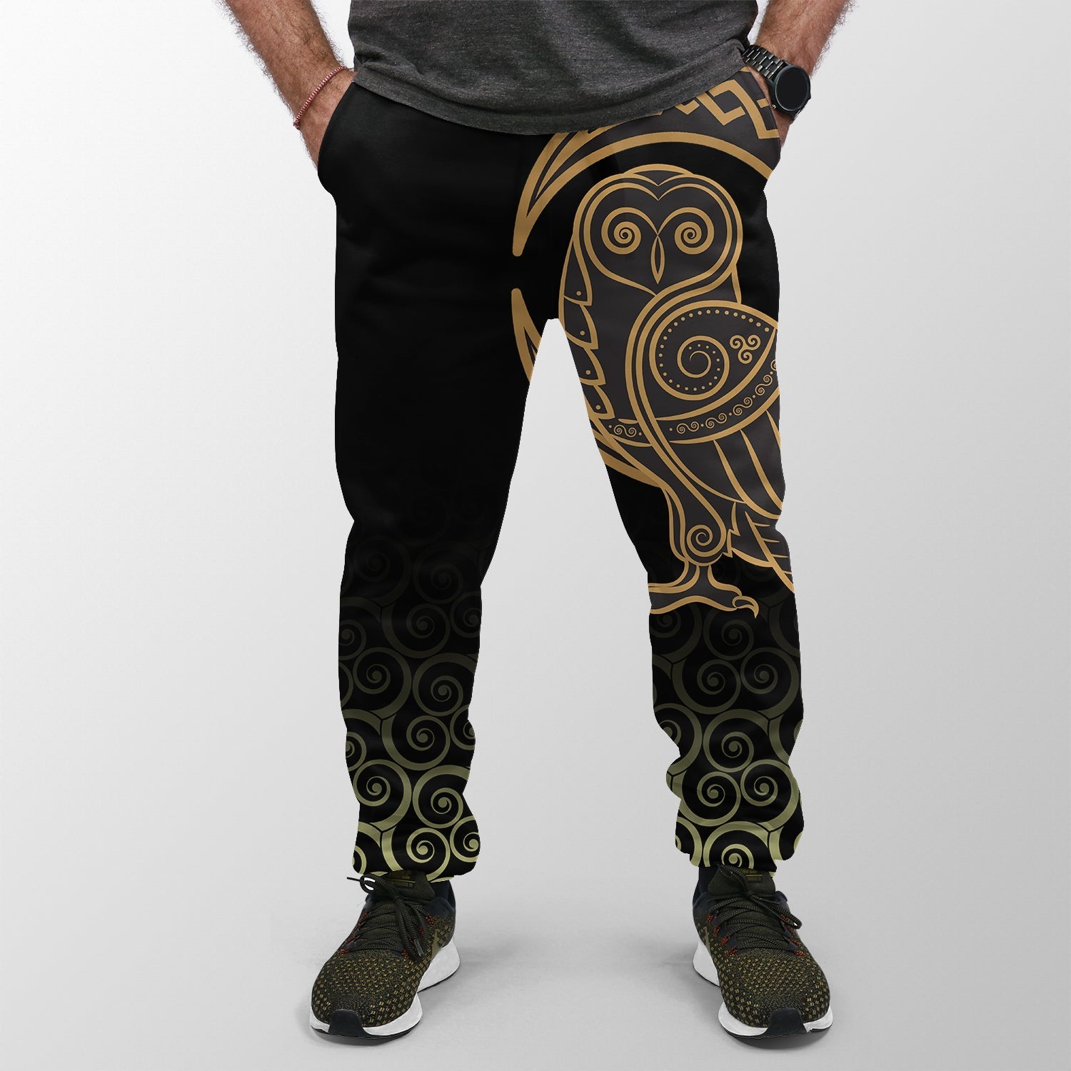 viking-jogger-womensmens-owl-celtic-on-triskele-background