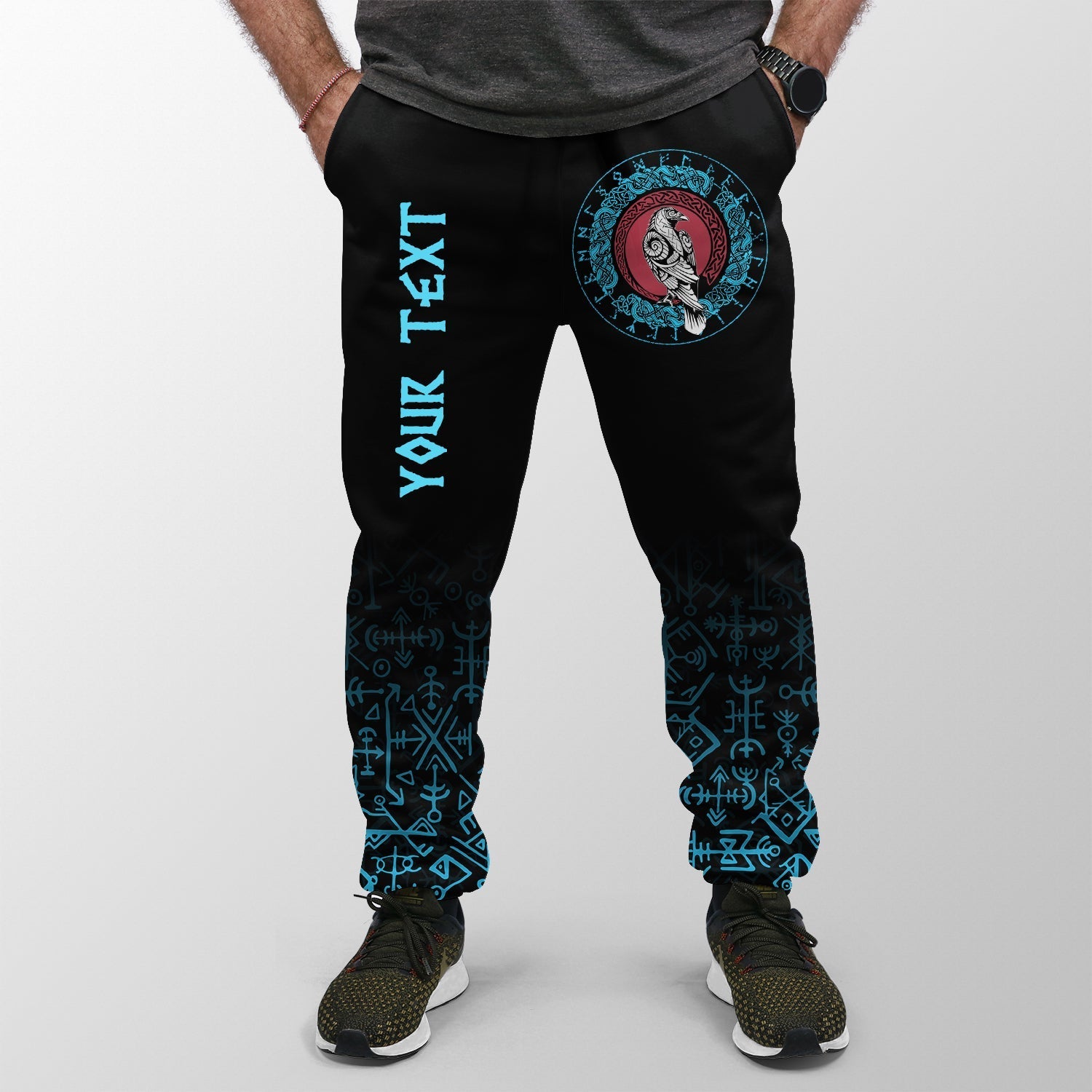 custom-viking-jogger-womensmens-raven-celtic-cyan-tattoo