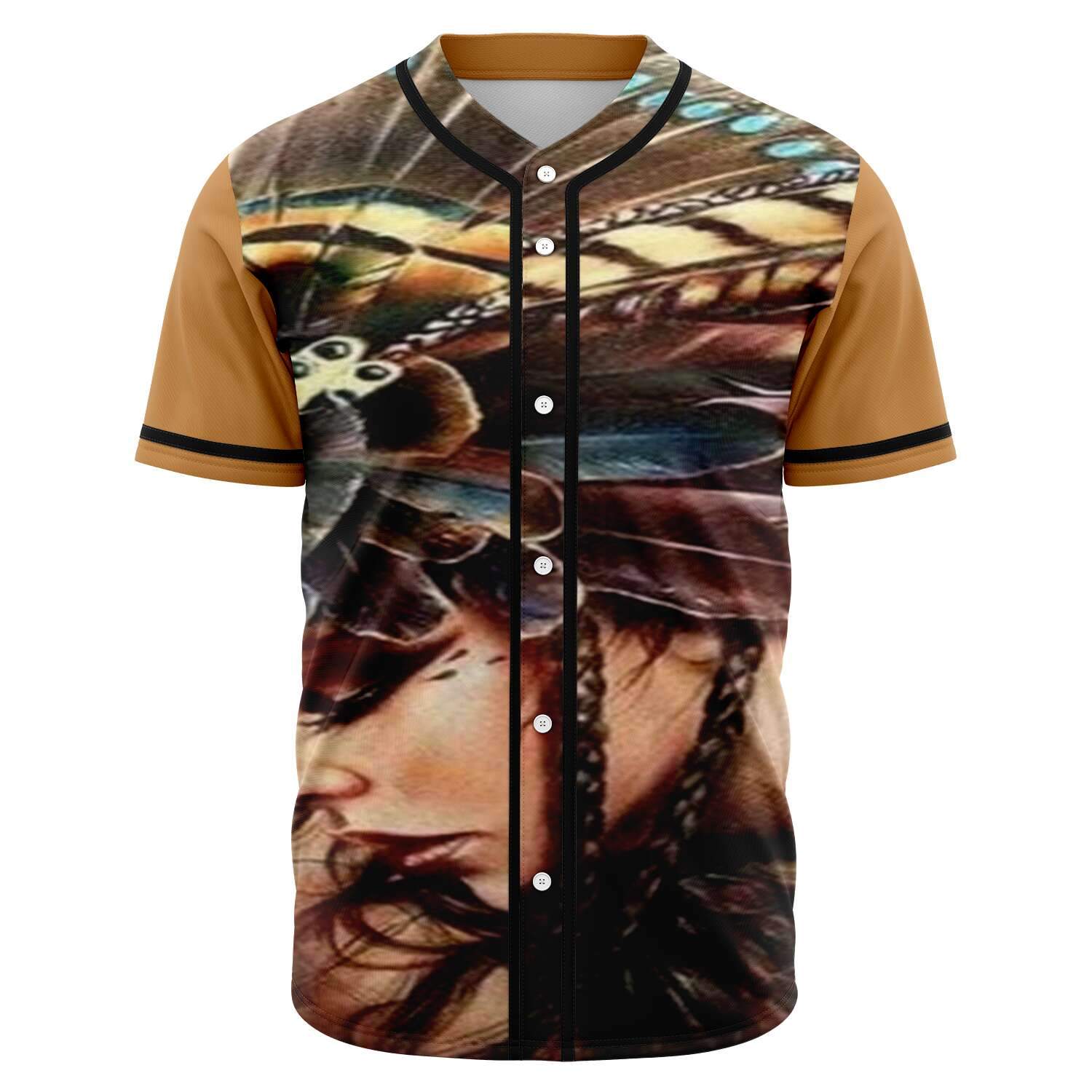 Native American Indian Baseball Jersey LT10 - Wonder Print Shop