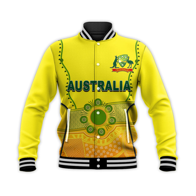 (Custom Personalised And Number) Australia Cricket Jersey 2022 Baseball Jacket LT6 - Wonder Print Shop