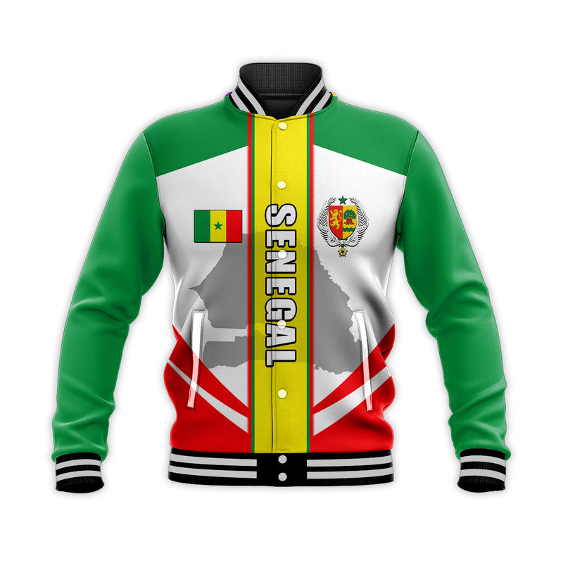 (Custom Personalised) Senegal Baseball Jacket Simple Vibe LT6 - Wonder Print Shop