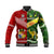 Mate Ma'a Tonga Ngatu And Australia Kangaroos Aboriginal Baseball Jacket Rugby Together LT8 - Wonder Print Shop