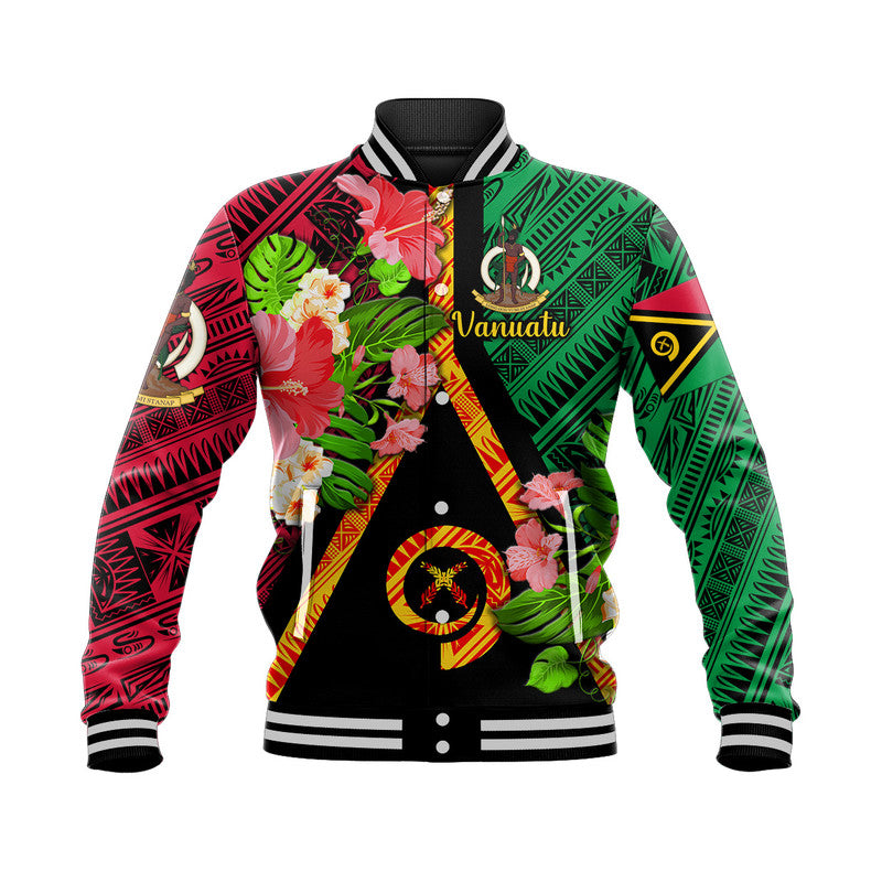 (Custom Personalised) Vanuatu Baseball Jacket Independence Be Proud Vanuatu Flag LT8 - Wonder Print Shop