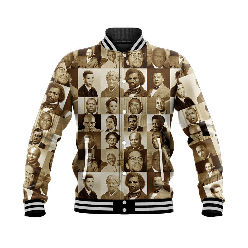 Civil Rights Leaders Baseball Jacket Portrait Version LT8 - Wonder Print Shop