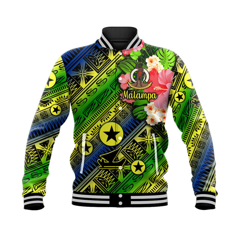 (Custom Personalised) Vanuatu Malampa Baseball Jacket Independence Be Proud LT8 - Wonder Print Shop