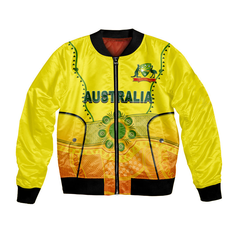 (Custom Personalised And Number) Australia Cricket Jersey 2022 Bomber Jacket LT6 - Wonder Print Shop