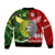 Mate Ma'a Tonga Ngatu And Australia Kangaroos Aboriginal Bomber Jacket Rugby Together LT8 - Wonder Print Shop