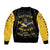 (Custom Personalised) Buffalo Soldiers Motorcycle Club BSMC Bomber Jacket Original Style - Black Gold LT8 - Wonder Print Shop