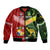 Mate Ma'a Tonga Ngatu And Australia Kangaroos Aboriginal Bomber Jacket Rugby Together LT8 - Wonder Print Shop