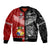 Mate Ma'a Tonga Ngatu And New Zealand Maori All Black Aboriginal Bomber Jacket Rugby Together LT8 - Wonder Print Shop