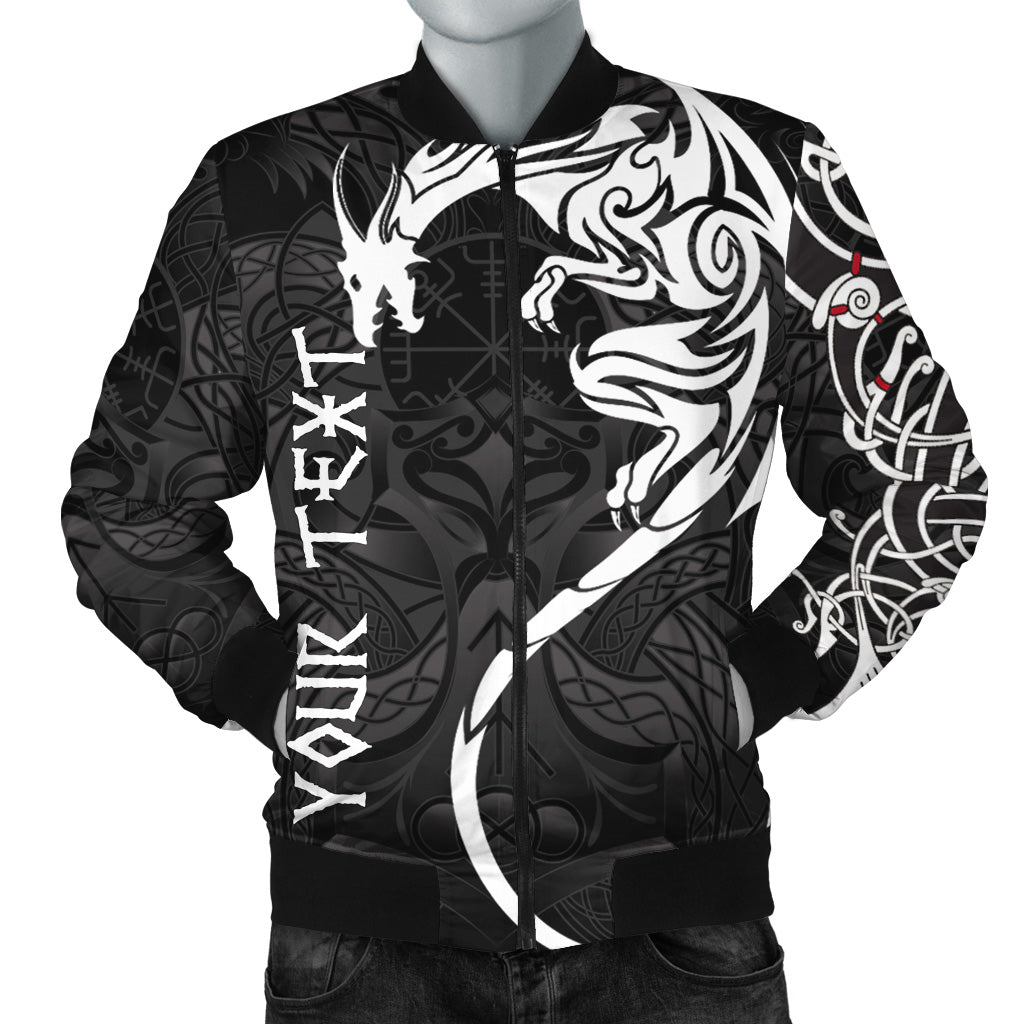 Custom Viking Bomber Jacket - Dragon Tattoo RLT12 - Wonder Print Shop