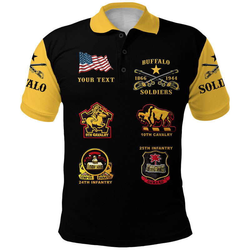 custom-personalised-buffalo-soldiers-polo-shirt-african-american-military-original-style-black-gold