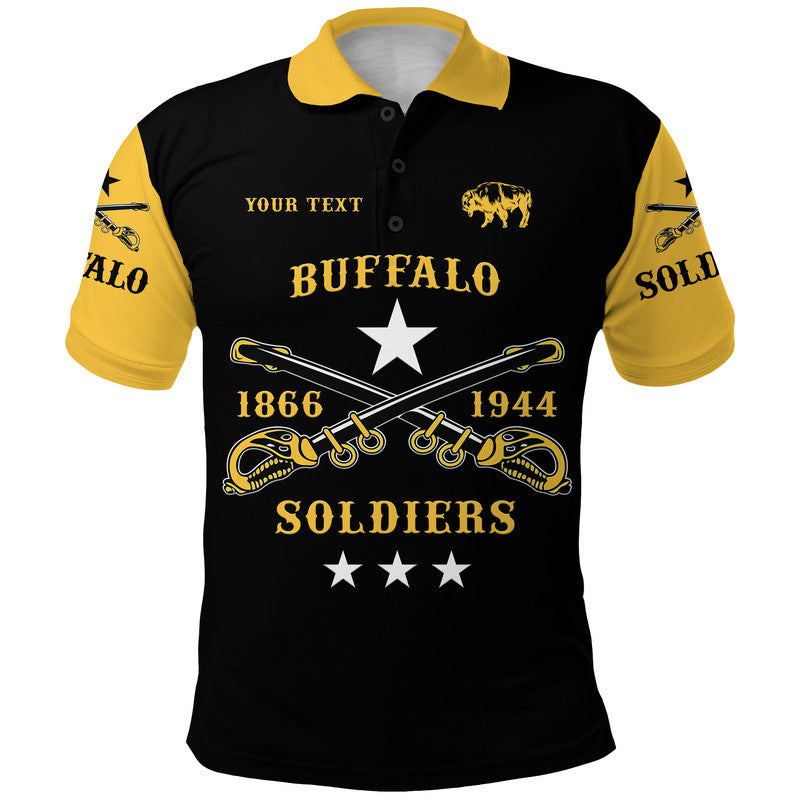 custom-personalised-buffalo-soldiers-polo-shirt-african-american-military-simple-style-black-gold