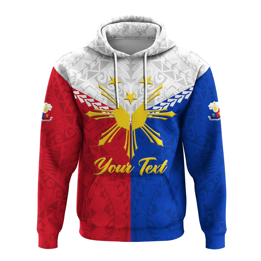 Custom legend hoodie with hood, gold star burst emblem, and 'Your Text' on front