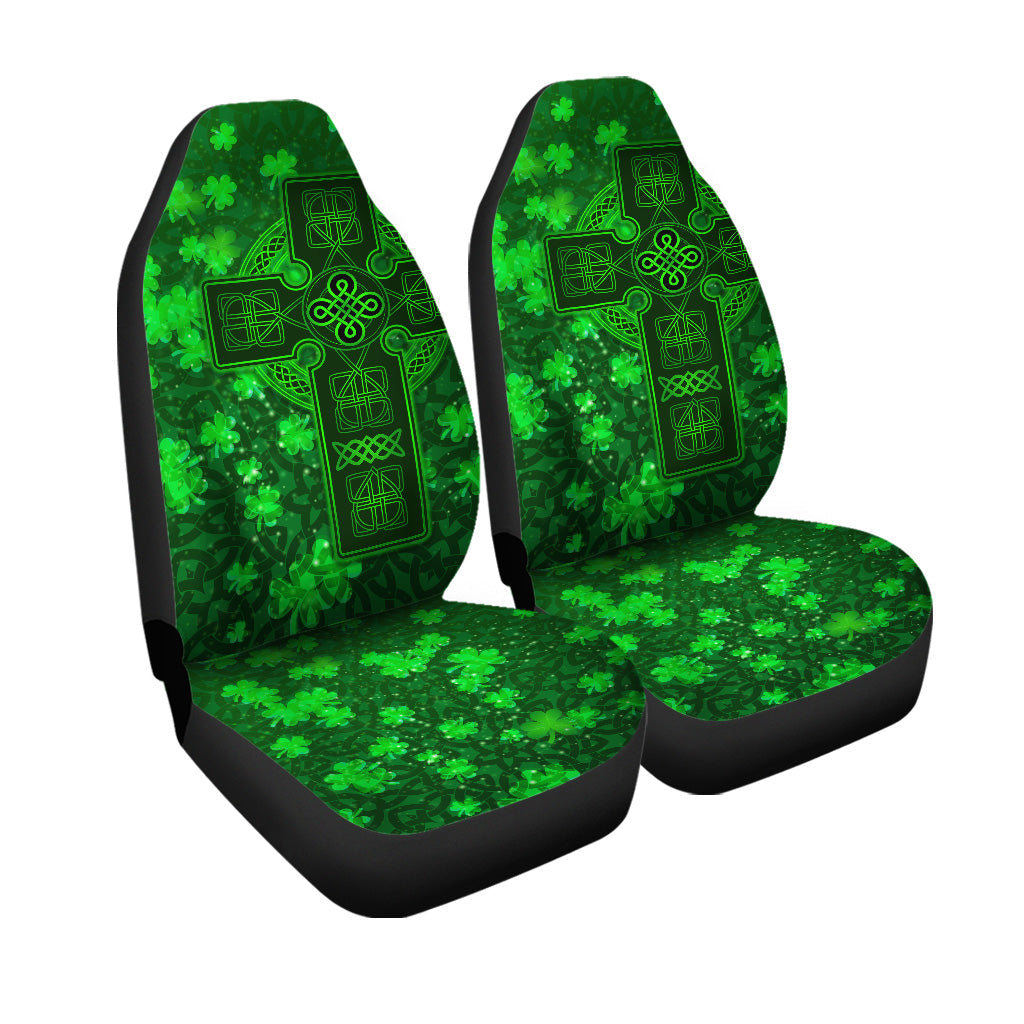 celtic-cross-car-seat-cover-with-shamrock-simple-style