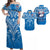 Personalised Samoa Rugby Toa Samoa Blue Style Matching Hawaiian Shirt And Dress LT2 - Wonder Print Shop