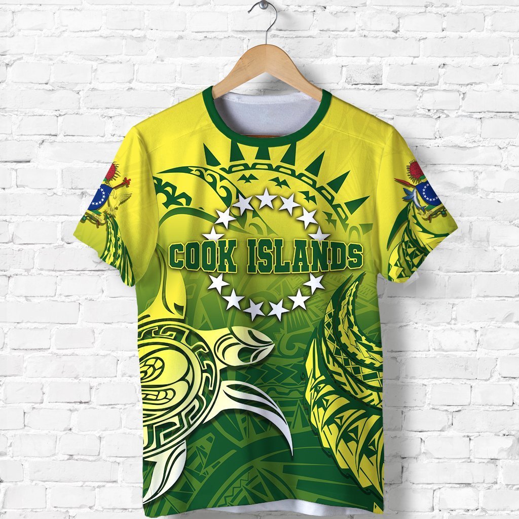 Cook Islands Shirt, Kuki Arirani Turtle Polynesian T Shirt - Wonder Print Shop