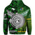 Custom New Zealand Cook Islands Zip Hoodie Together Green LT8 - Wonder Print Shop