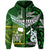 Custom New Zealand Cook Islands Zip Hoodie Together Green LT8 - Wonder Print Shop