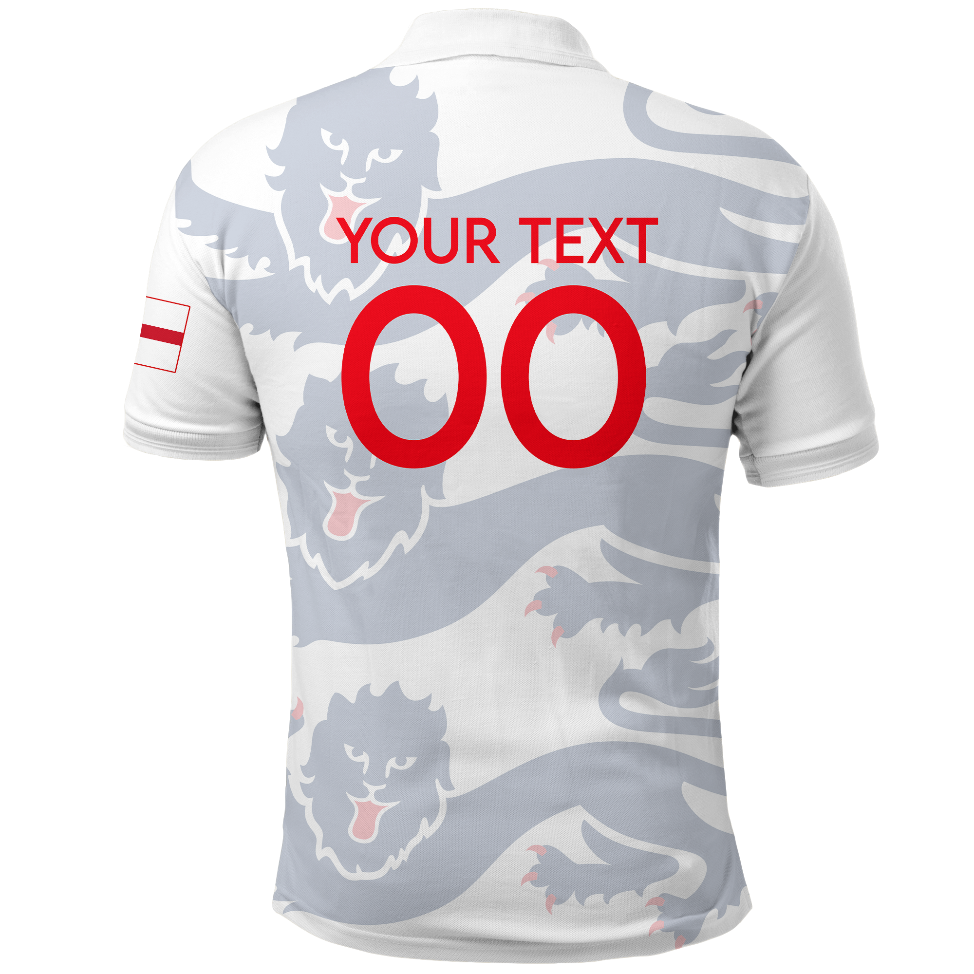 Custom England Polo Shirt Football 2022 LT2 - Wonder Print Shop