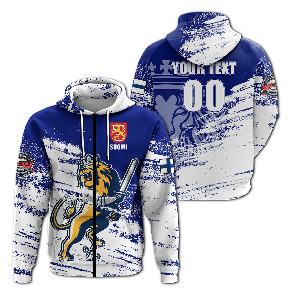 Custom Finland Suomi Leijonat Hockey Hoodie LT2 - Wonder Print Shop