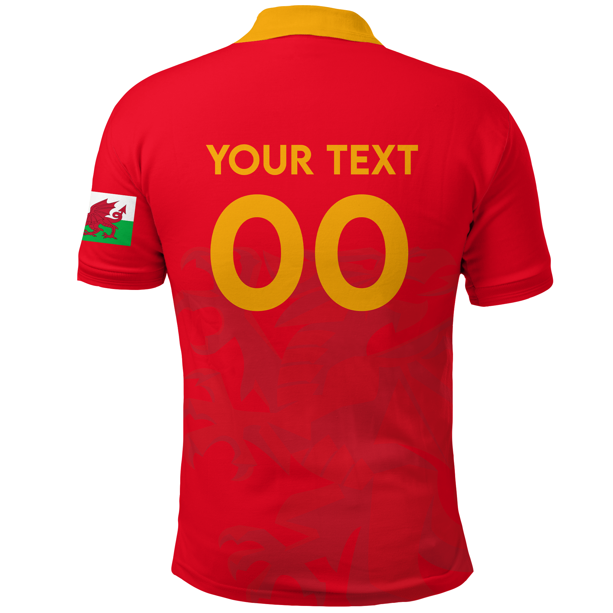 Custom Wales Polo Shirt Football 2022 LT2 - Wonder Print Shop