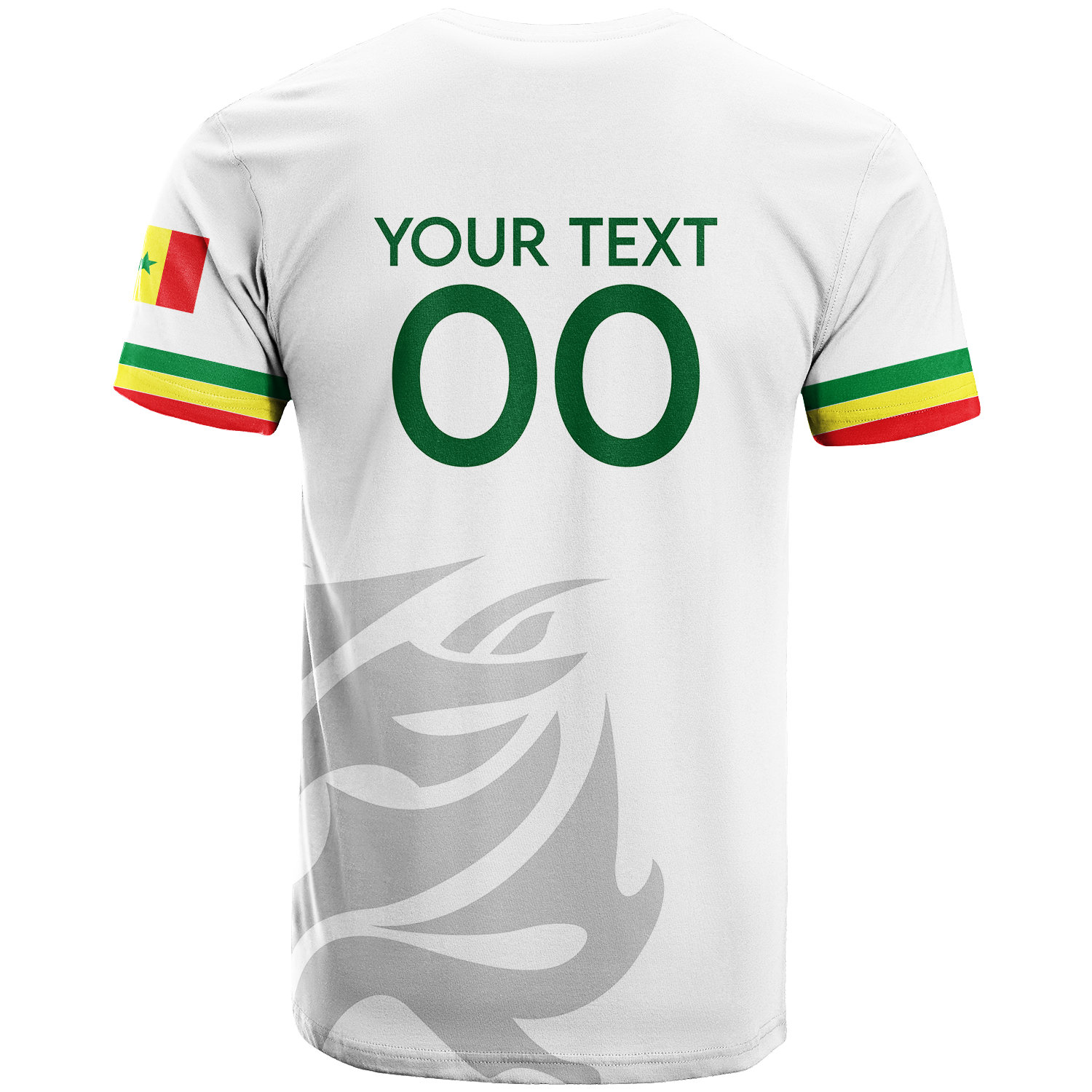 Custom Senegal T Shirt Football 2022 LT2 - Wonder Print Shop