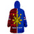 (Custom Personalised) Philippines Pilipinas Sun Mix Polynesian Pattern Wearable Blanket Hoodie - Wonder Print Shop