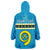 (Custom Personalised) Sanma Province Vanuatu Pig Tusk Polynesian Flag Style Wearable Blanket Hoodie - Wonder Print Shop