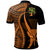 Fua Creative Hawaii Polo Shirt Orange Polynesian Tentacle Tribal Pattern LT10 - Wonder Print Shop