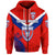 Custom Papua New Guinea Central Dabaries Zip Hoodie Rugby Red, Custom Text And Number LT8 - Wonder Print Shop