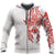 Viking Clothing Red and White Viking Tattoo Dragon Hoodie RLT12 - Wonder Print Shop