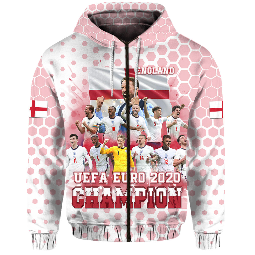 England Premier 2020 Zip Hoodie LT8 - Wonder Print Shop