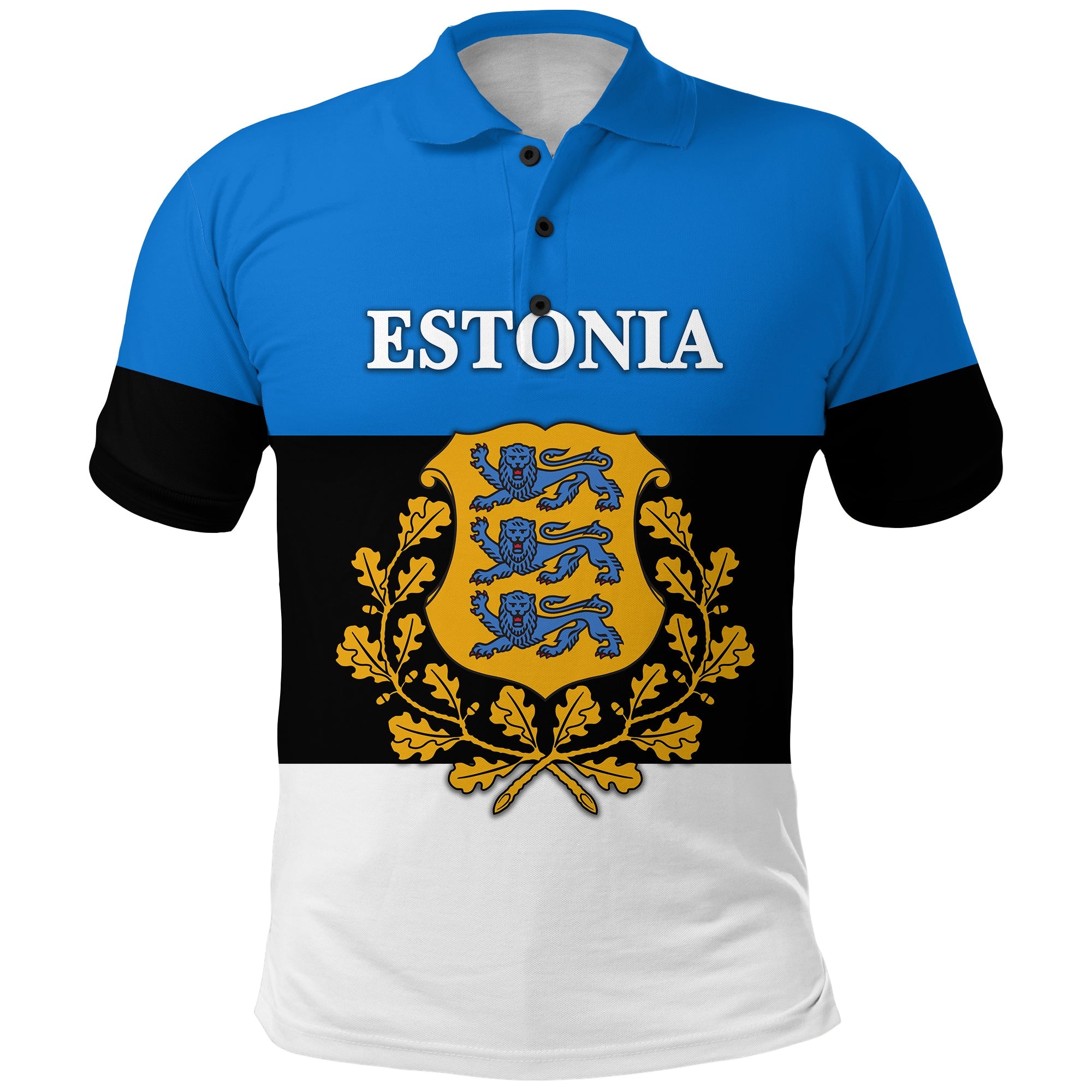 Estonia Polo Shirt Flag Style LT8 - Wonder Print Shop