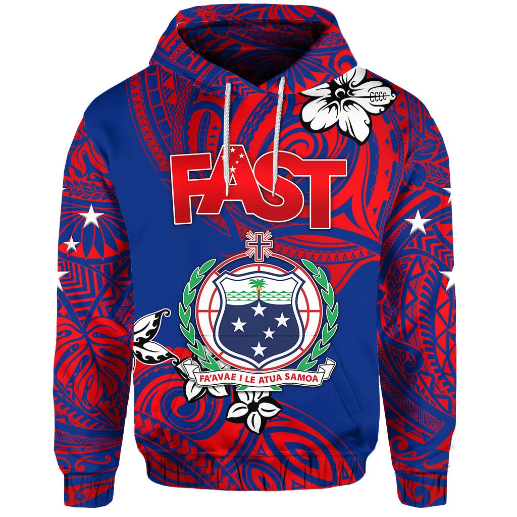 Custom Samoa FAST Party Hoodie Unique Vibes LT8 - Wonder Print Shop