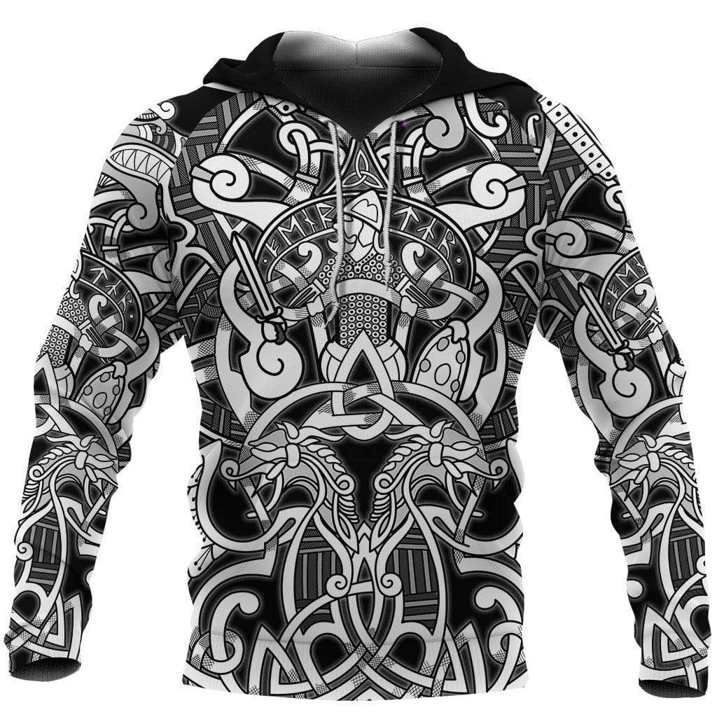 Viking Clothing Fenrir and Tyr Hoodie RLT12 - Wonder Print Shop