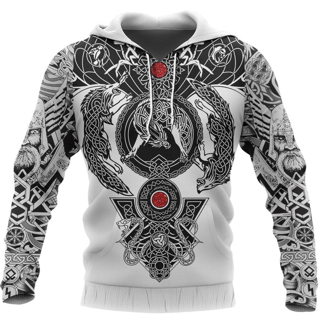 Viking Hoodie Tattoo All Over Print RLT12 - Wonder Print Shop