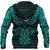 Viking Finland Zip Hoodie Valknut of Odin Cyan RLT12 - Wonder Print Shop