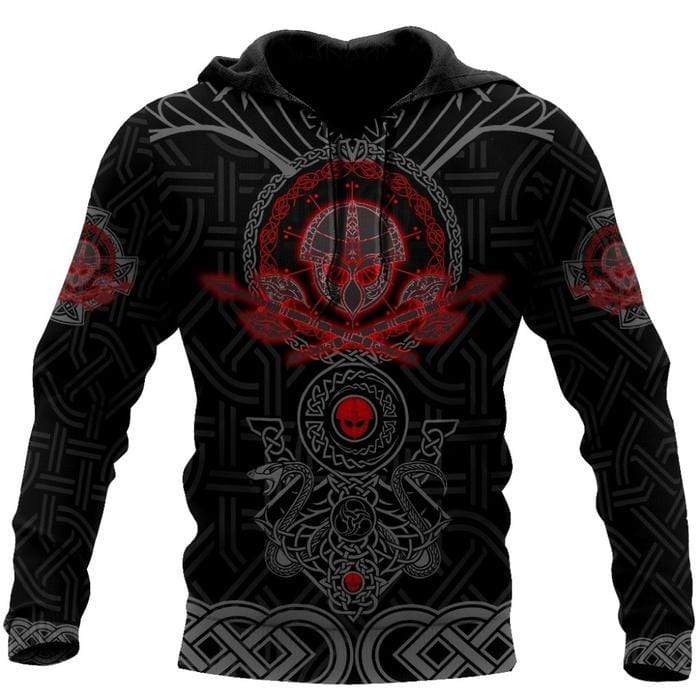 Viking Clothing Firy Tattoo Hoodie RLT12 - Wonder Print Shop