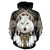 White Wolf Chief Native American All Over Hoodie LT10 - Wonder Print Shop