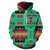 Light Green Native Tribes Pattern Native American All Over Hoodie LT10 - Wonder Print Shop