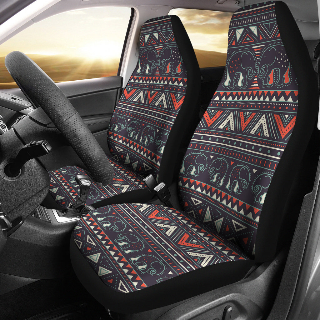 Tribal Pattern Elephants Car Seat Cover LT10 - Wonder Print Shop