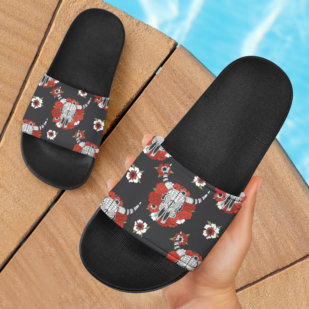 bison-red-rose-native-american-slide-sandals